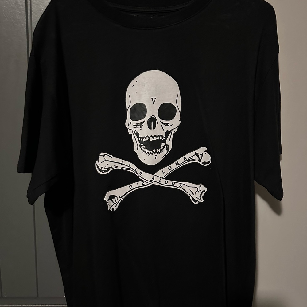 VLONE Black Skull Short Sleeve Tee